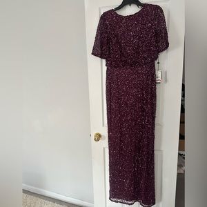 NWT Adrianna Papell Beaded long dress